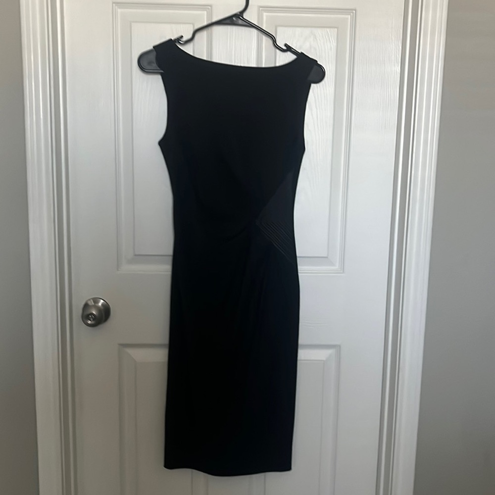 BEBE formal fitted dress, all black and size XS